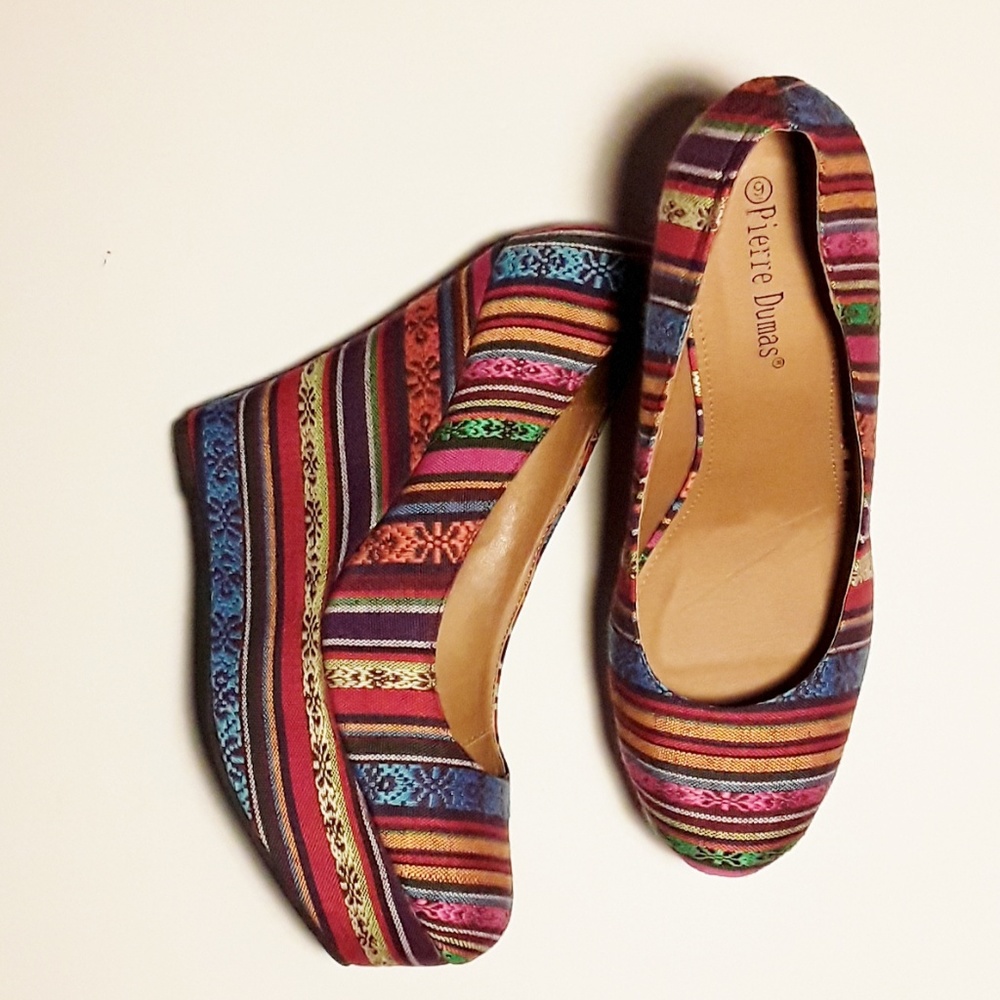 PIERRE DUMAS Platform Wedge Heeled shoes